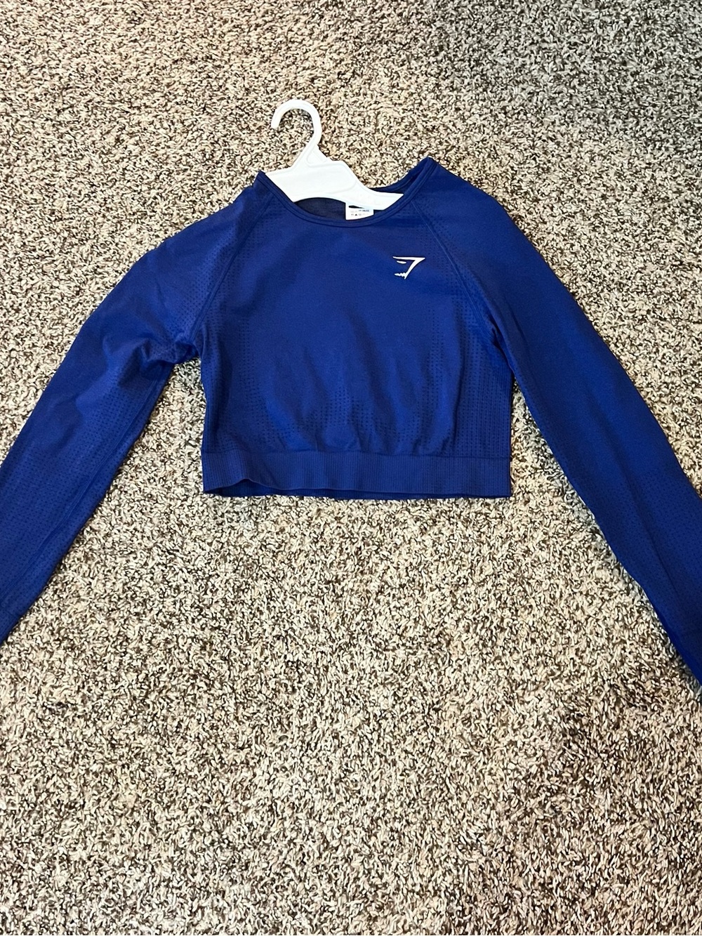 Gymshark Navy Vital Long sleeve crop top